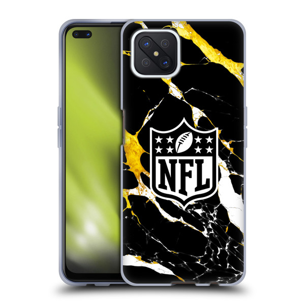 NFL Shield Marble Soft Gel Case for OPPO Reno4 Z 5G