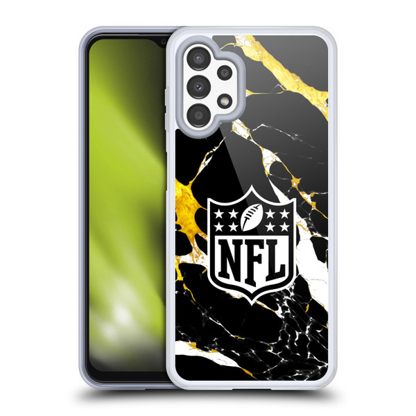 NFL Shield Marble Soft Gel Case for Samsung Galaxy A13 (2022)