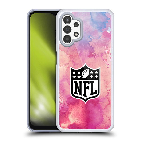 NFL Shield Watercolor Soft Gel Case for Samsung Galaxy A13 (2022)