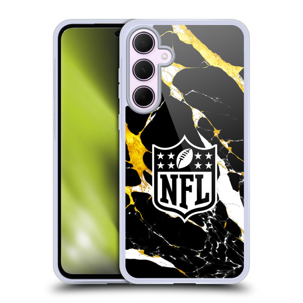 NFL Shield Marble Soft Gel Case for Samsung Galaxy A35 5G
