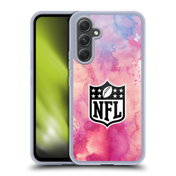 NFL Shield Watercolor Soft Gel Case for Samsung Galaxy A54 5G