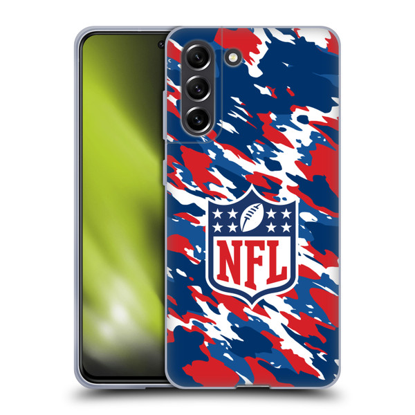 NFL Shield Camouflage Soft Gel Case for Samsung Galaxy S21 FE 5G