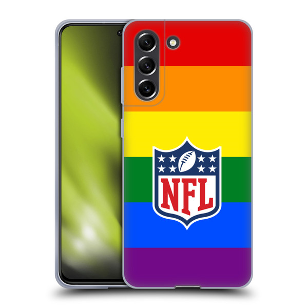 NFL Shield Pride Soft Gel Case for Samsung Galaxy S21 FE 5G