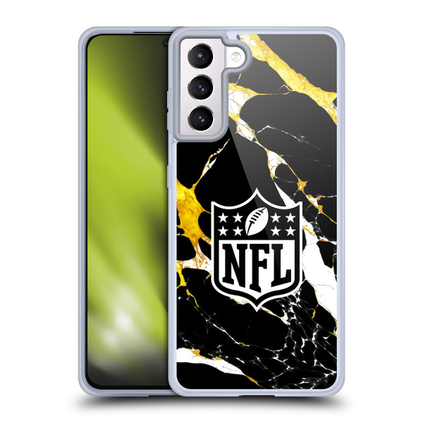 NFL Shield Marble Soft Gel Case for Samsung Galaxy S21+ 5G