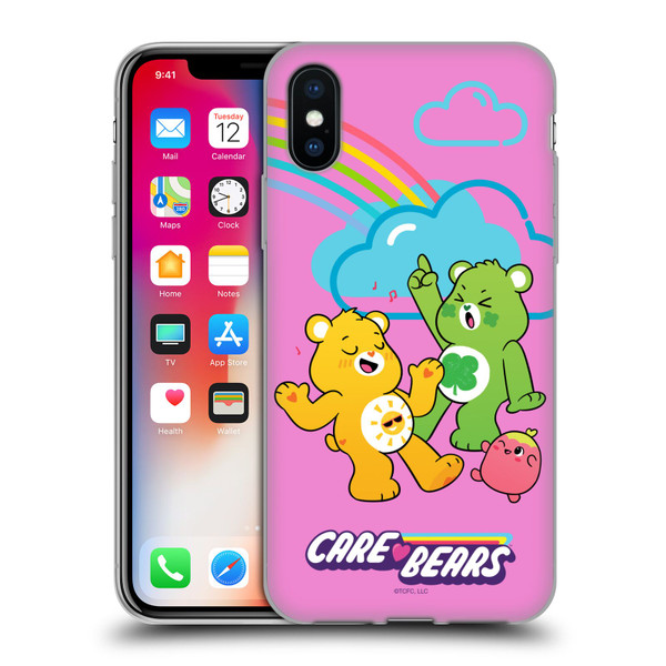 Care Bears Characters Funshine, Cheer And Grumpy Group Soft Gel Case for Apple iPhone X / iPhone XS