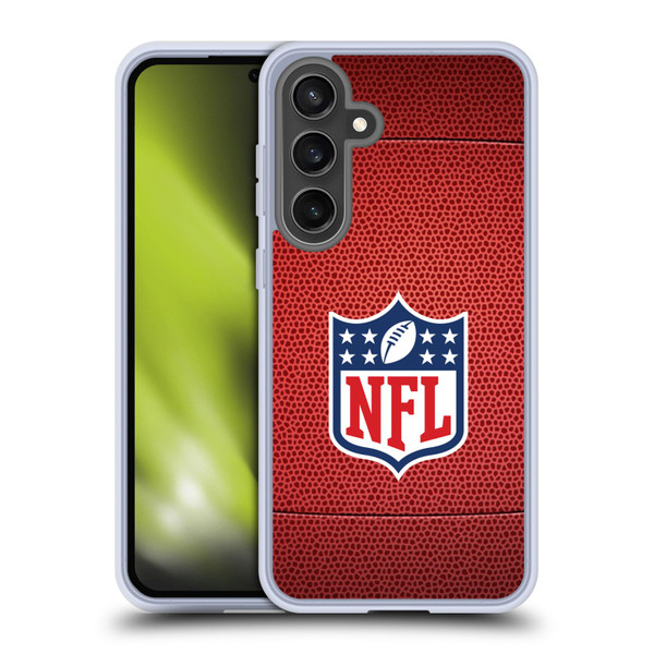 NFL Shield Football Soft Gel Case for Samsung Galaxy S24 FE