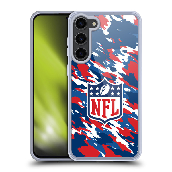 NFL Shield Camouflage Soft Gel Case for Samsung Galaxy S23+ 5G