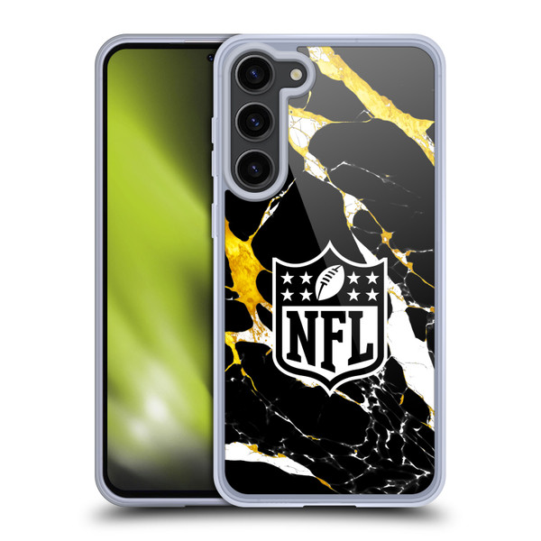 NFL Shield Marble Soft Gel Case for Samsung Galaxy S23+ 5G