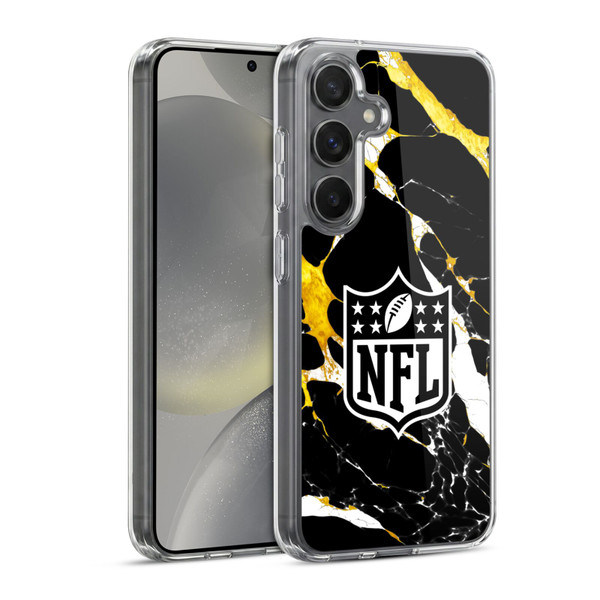 NFL Shield Marble Soft Gel Case for Samsung Galaxy S24 5G & MagSafe