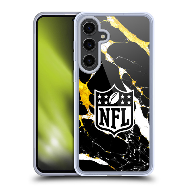 NFL Shield Marble Soft Gel Case for Samsung Galaxy S24+ 5G