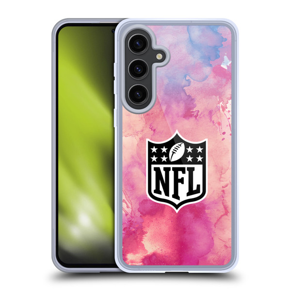 NFL Shield Watercolor Soft Gel Case for Samsung Galaxy S24+ 5G
