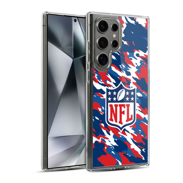 NFL Shield Camouflage Soft Gel Case for Samsung Galaxy S24 Ultra 5G & MagSafe