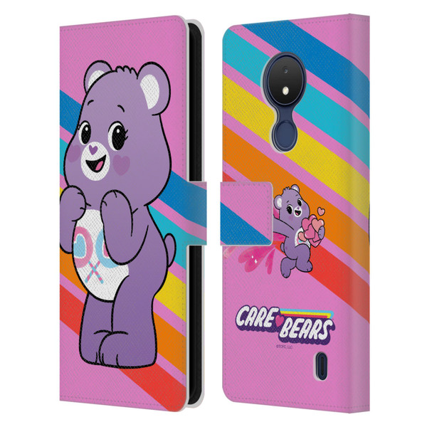 Care Bears Characters Share Leather Book Wallet Case Cover For Nokia C21