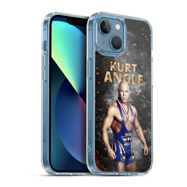 WWE Kurt Angle LED Image Soft Gel Case for Apple iPhone 13 Mini & MagSafe