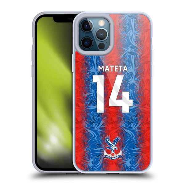 Crystal Palace FC 2024/25 Players Home Kit Jean-Philippe Mateta Soft Gel Case for Apple iPhone 12 Pro Max
