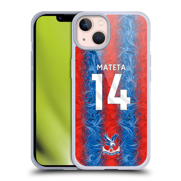 Crystal Palace FC 2024/25 Players Home Kit Jean-Philippe Mateta Soft Gel Case for Apple iPhone 13