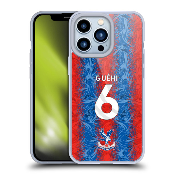 Crystal Palace FC 2024/25 Players Home Kit Marc Guéhi Soft Gel Case for Apple iPhone 13 Pro