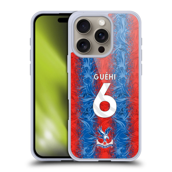 Crystal Palace FC 2024/25 Players Home Kit Marc Guéhi Soft Gel Case for Apple iPhone 16 Pro