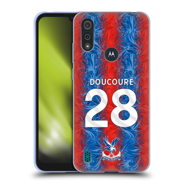 Crystal Palace FC 2024/25 Players Home Kit Cheick Doucouré Soft Gel Case for Motorola Moto E6s (2020)
