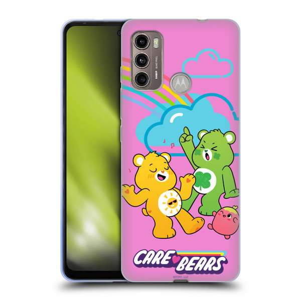Care Bears Characters Funshine, Cheer And Grumpy Group Soft Gel Case for Motorola Moto G60 / Moto G40 Fusion