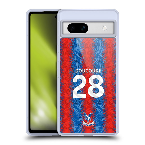 Crystal Palace FC 2024/25 Players Home Kit Cheick Doucouré Soft Gel Case for Google Pixel 7a