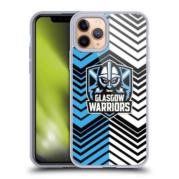 Glasgow Warriors Graphics White And Blue Soft Gel Case for Apple iPhone 11 Pro