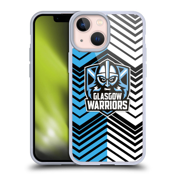 Glasgow Warriors Graphics White And Blue Soft Gel Case for Apple iPhone 13 Mini