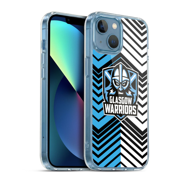 Glasgow Warriors Graphics White And Blue Soft Gel Case for Apple iPhone 13 Mini & MagSafe
