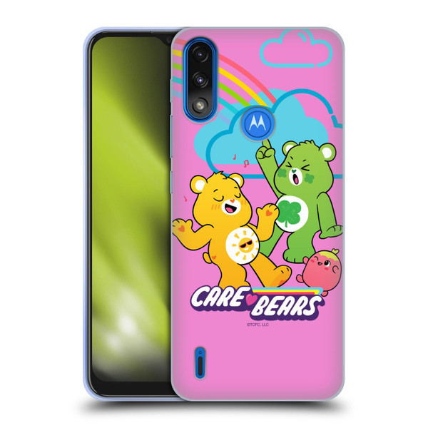 Care Bears Characters Funshine, Cheer And Grumpy Group Soft Gel Case for Motorola Moto E7 Power / Moto E7i Power