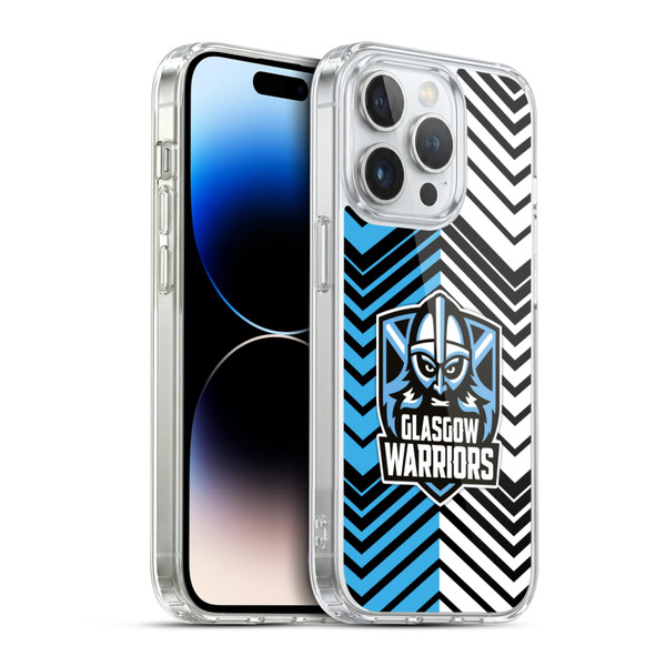 Glasgow Warriors Graphics White And Blue Soft Gel Case for Apple iPhone 14 Pro & MagSafe