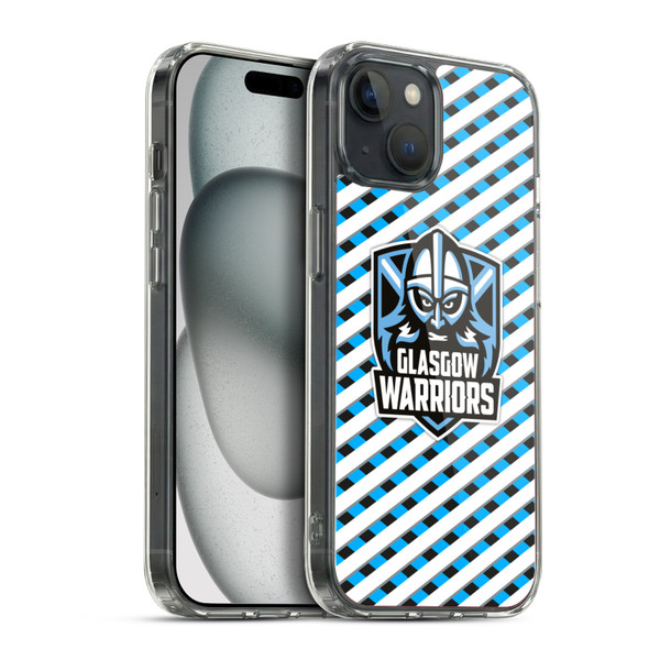 Glasgow Warriors Graphics Stripes Soft Gel Case for Apple iPhone 15 Plus & MagSafe