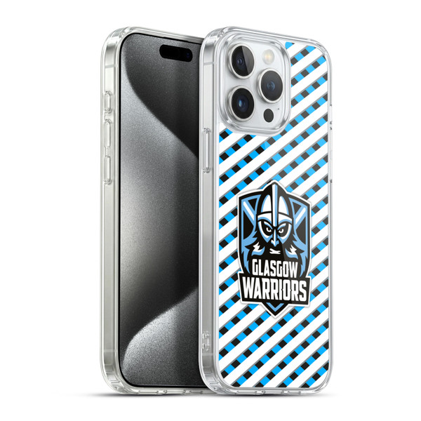 Glasgow Warriors Graphics Stripes Soft Gel Case for Apple iPhone 15 Pro Max & MagSafe