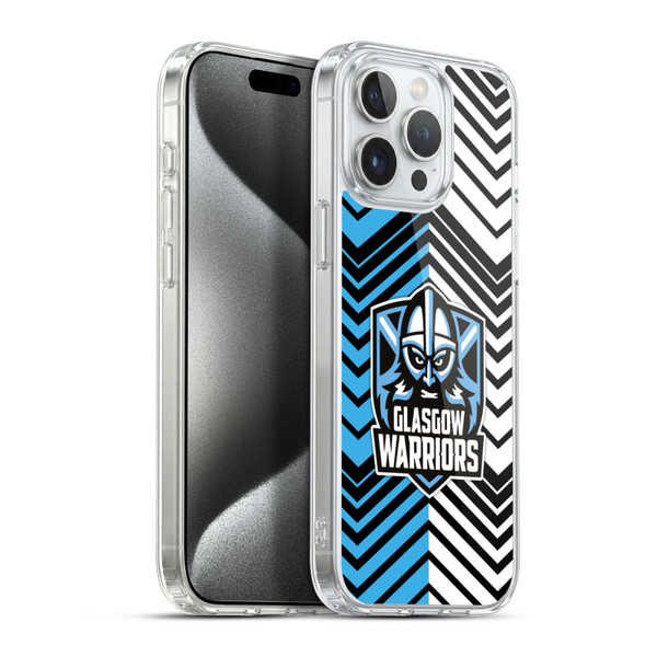 Glasgow Warriors Graphics White And Blue Soft Gel Case for Apple iPhone 15 Pro Max & MagSafe