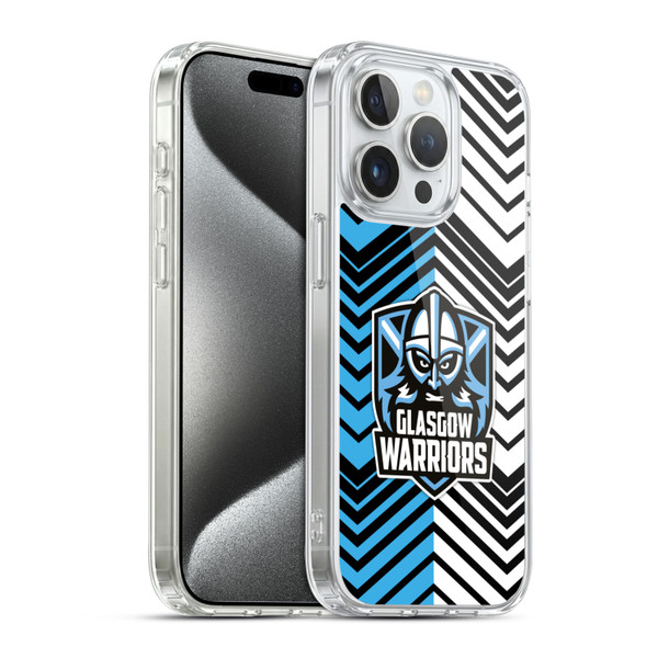 Glasgow Warriors Graphics White And Blue Soft Gel Case for Apple iPhone 15 Pro & MagSafe