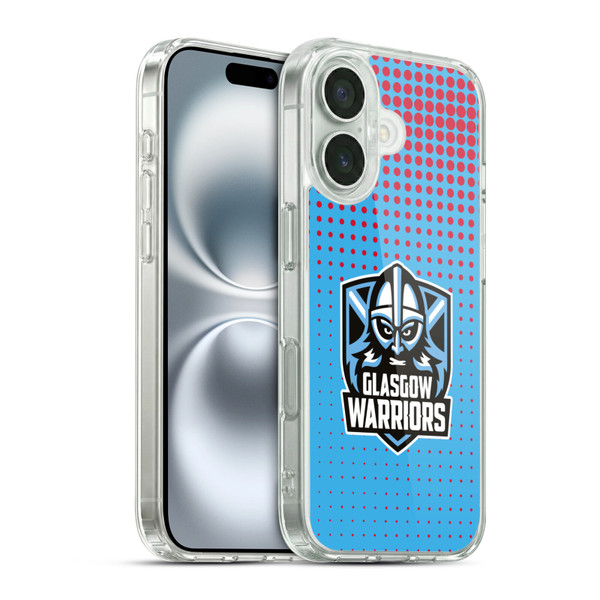 Glasgow Warriors Graphics Red And Blue Soft Gel Case for Apple iPhone 16 & MagSafe