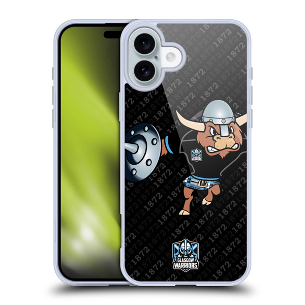 Glasgow Warriors Graphics 1872 Soft Gel Case for Apple iPhone 16 Plus