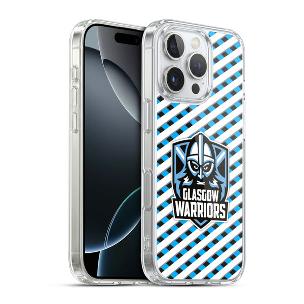 Glasgow Warriors Graphics Stripes Soft Gel Case for Apple iPhone 16 Pro & MagSafe