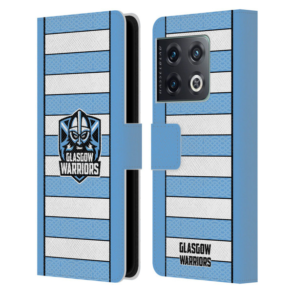 Glasgow Warriors 2024/25 Crest Kit Away Leather Book Wallet Case Cover For OnePlus 10 Pro