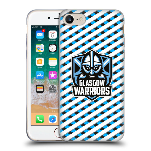 Glasgow Warriors Graphics Stripes Soft Gel Case for Apple iPhone 7 / 8 / SE 2020 & 2022