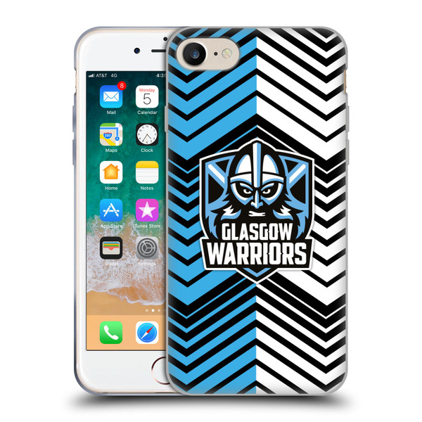 Glasgow Warriors Graphics White And Blue Soft Gel Case for Apple iPhone 7 / 8 / SE 2020 & 2022