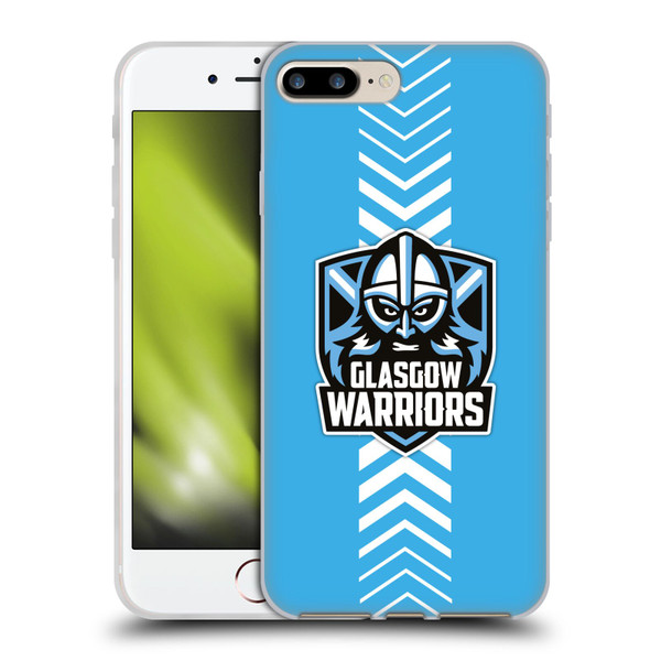 Glasgow Warriors Graphics Arrow Soft Gel Case for Apple iPhone 7 Plus / iPhone 8 Plus