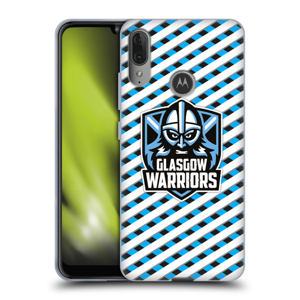 Glasgow Warriors Graphics Stripes Soft Gel Case for Motorola Moto E6 Plus