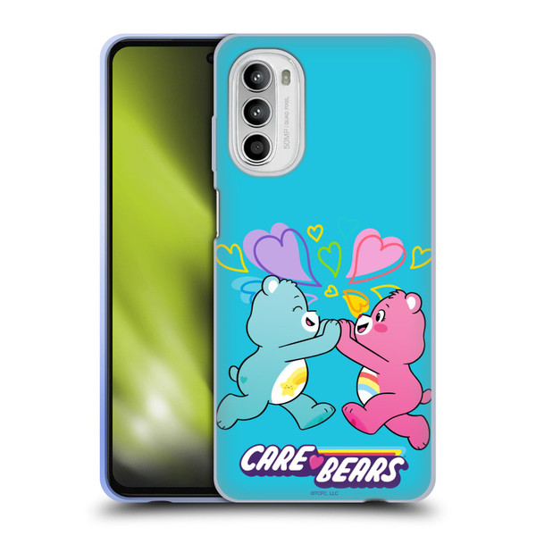 Care Bears Characters Funshine, Cheer And Grumpy Group 2 Soft Gel Case for Motorola Moto G52