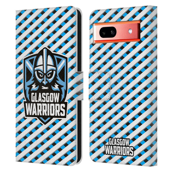Glasgow Warriors Graphics Stripes Leather Book Wallet Case Cover For Google Pixel 7a