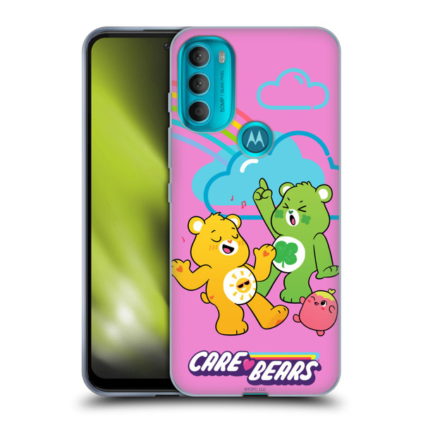 Care Bears Characters Funshine, Cheer And Grumpy Group Soft Gel Case for Motorola Moto G71 5G