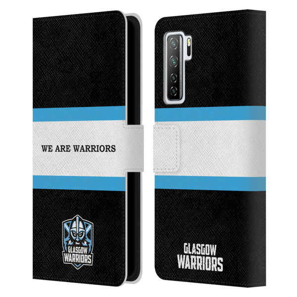Glasgow Warriors Graphics We Are Warriors Leather Book Wallet Case Cover For Huawei Nova 7 SE/P40 Lite 5G