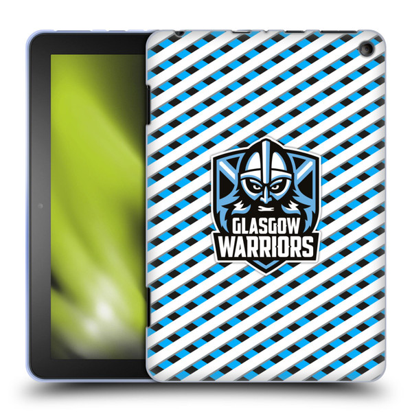 Glasgow Warriors Graphics Stripes Soft Gel Case for Amazon Fire HD 8/Fire HD 8 Plus 2020