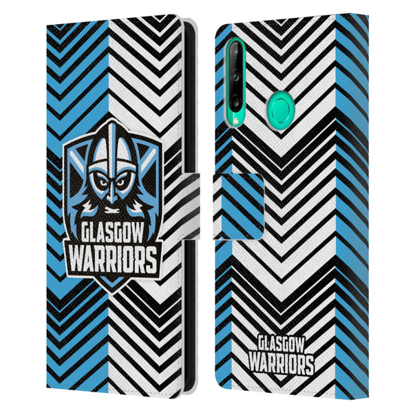 Glasgow Warriors Graphics White And Blue Leather Book Wallet Case Cover For Huawei P40 lite E