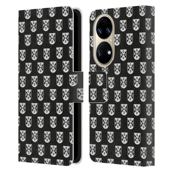 Glasgow Warriors Graphics Pattern Leather Book Wallet Case Cover For Huawei P50