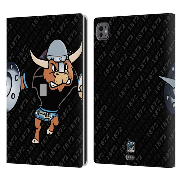 Glasgow Warriors Graphics 1872 Leather Book Wallet Case Cover For Apple iPad Pro 11 M4 2024